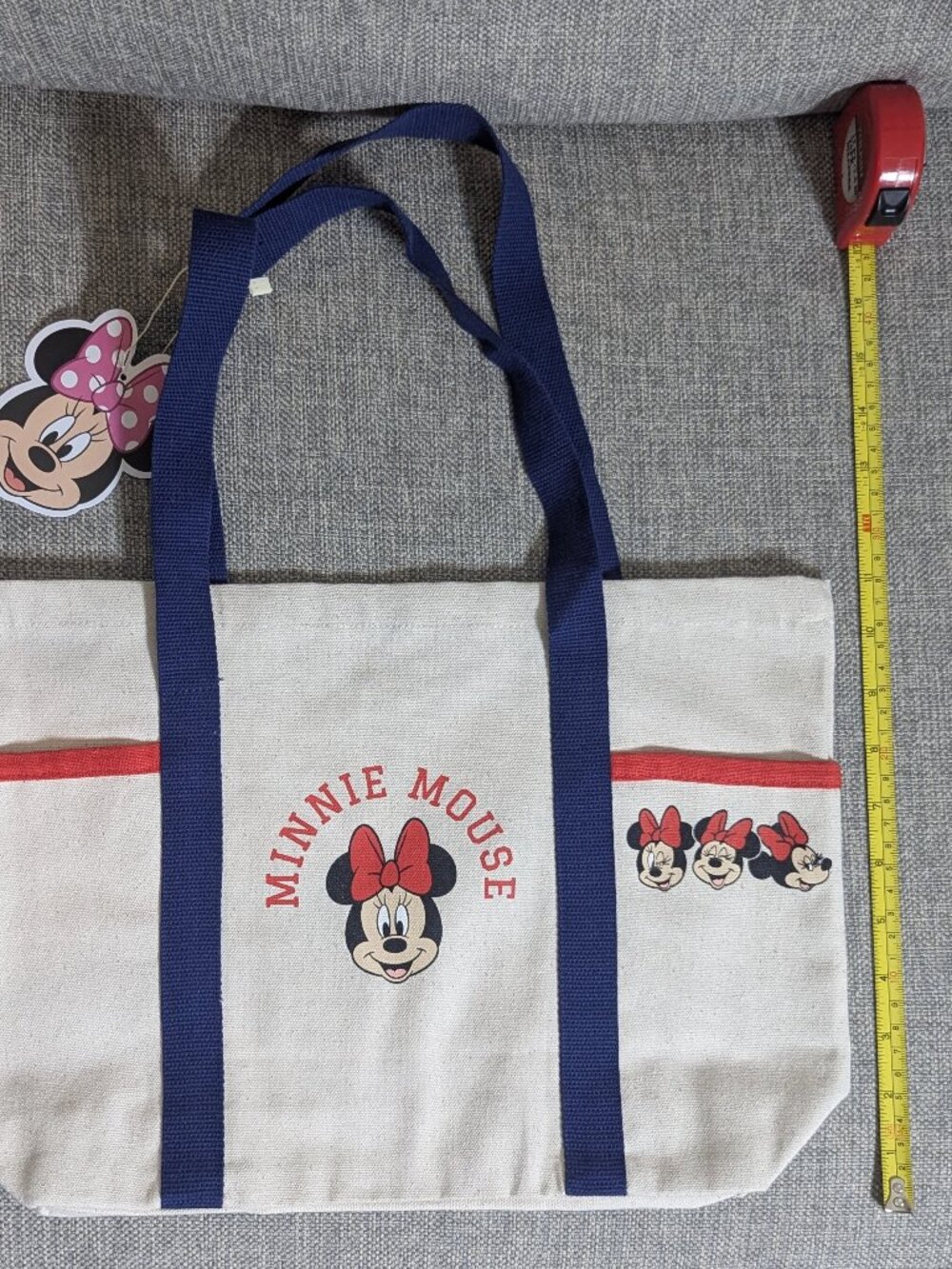Brand new with tags Disney Minnie Mouse canvas tote bag from Primark.